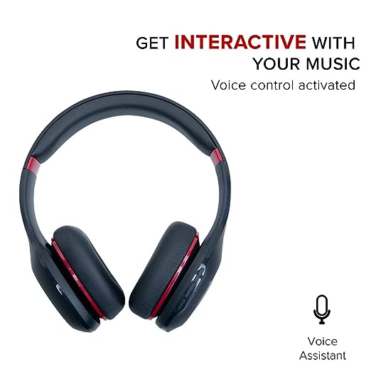 MI Super Bass Bluetooth Wireless On Ear Headphones with Mic (Black and Red) MI Super Bass Bluetooth Wireless On Ear Headphones with Mic (Black and Red)